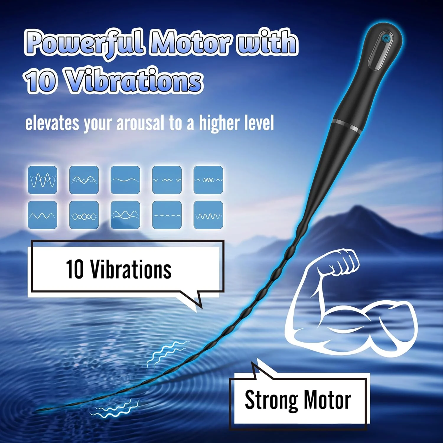 VantaRod Vibrating Urethral Sound Rod 10 Modes - Image 5