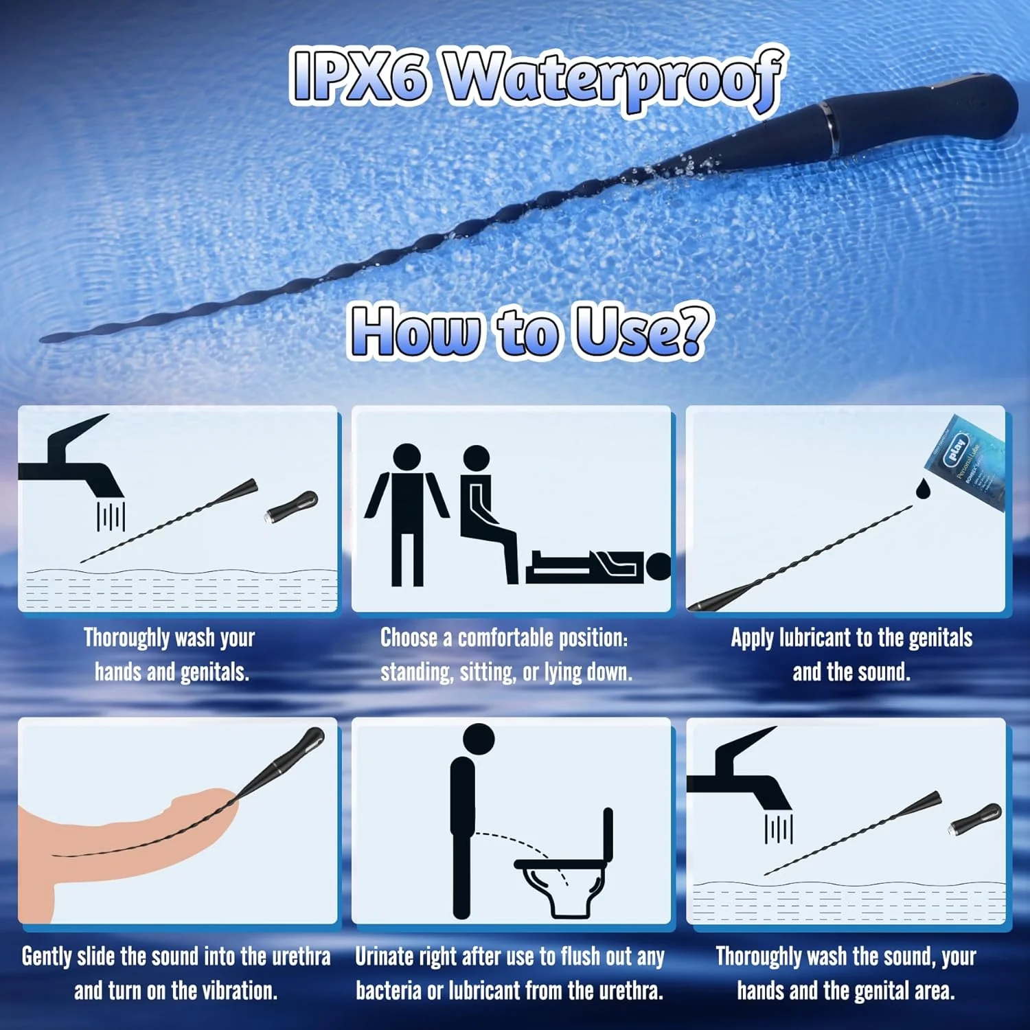 VantaRod Vibrating Urethral Sound Rod 10 Modes - Image 9