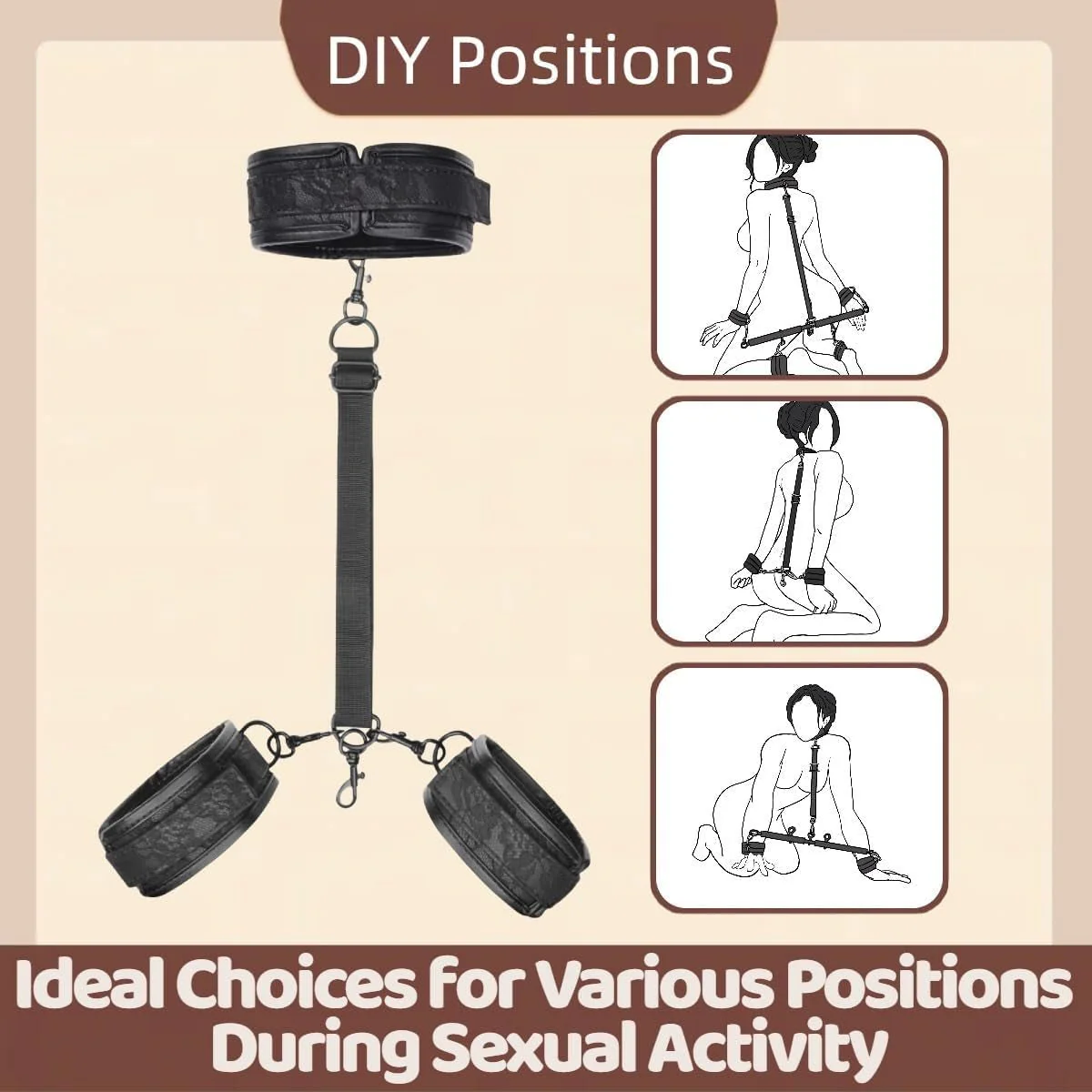 ObsidianX Spreader Bar 11-Piece Bondage Kit - Image 3
