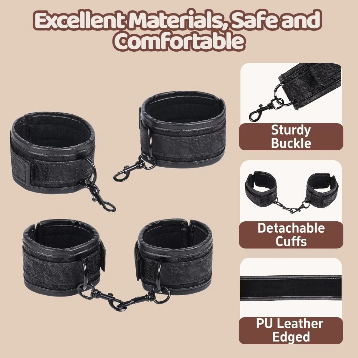 ObsidianX Spreader Bar 11-Piece Bondage Kit - Image 4