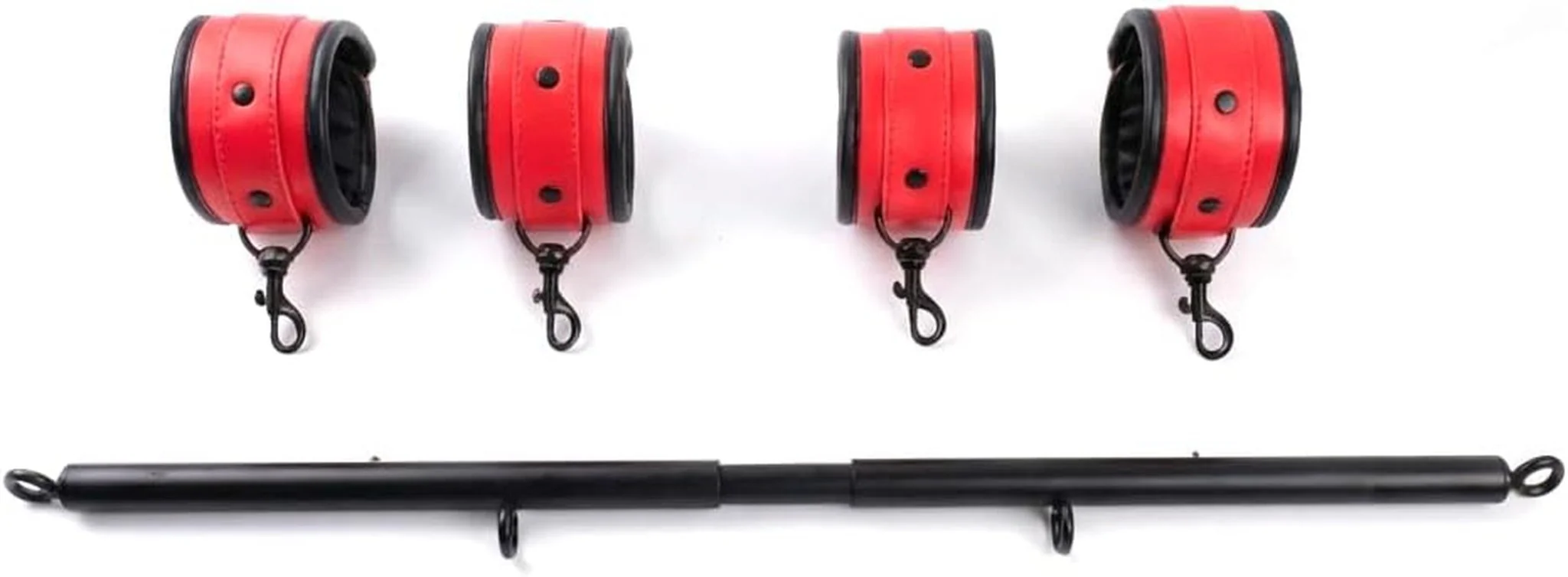 CrimsonGrip Red Adjustable Spreader Bar with Furry Straps - Image 4