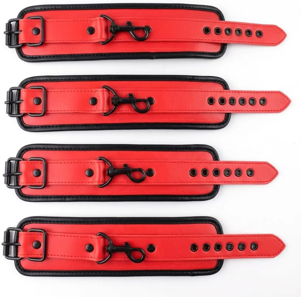 CrimsonGrip Red Adjustable Spreader Bar with Furry Straps - Image 5
