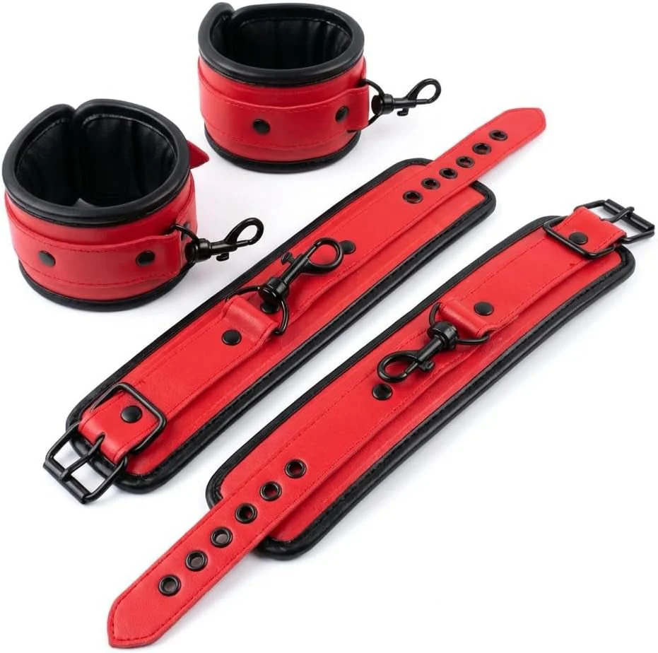 CrimsonGrip Red Adjustable Spreader Bar with Furry Straps - Image 6