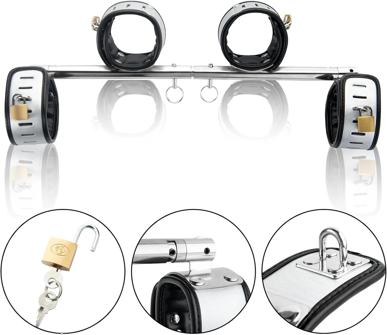 PivotLock Lockable Swivel Spreader Bar with Cuffs - Image 2
