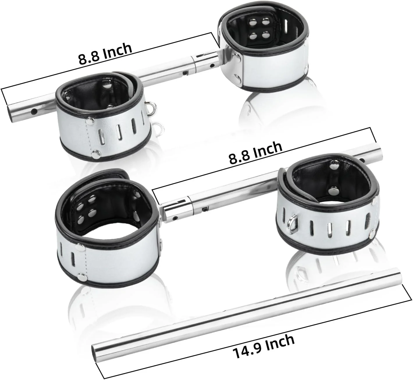 PivotLock Lockable Swivel Spreader Bar with Cuffs - Image 3