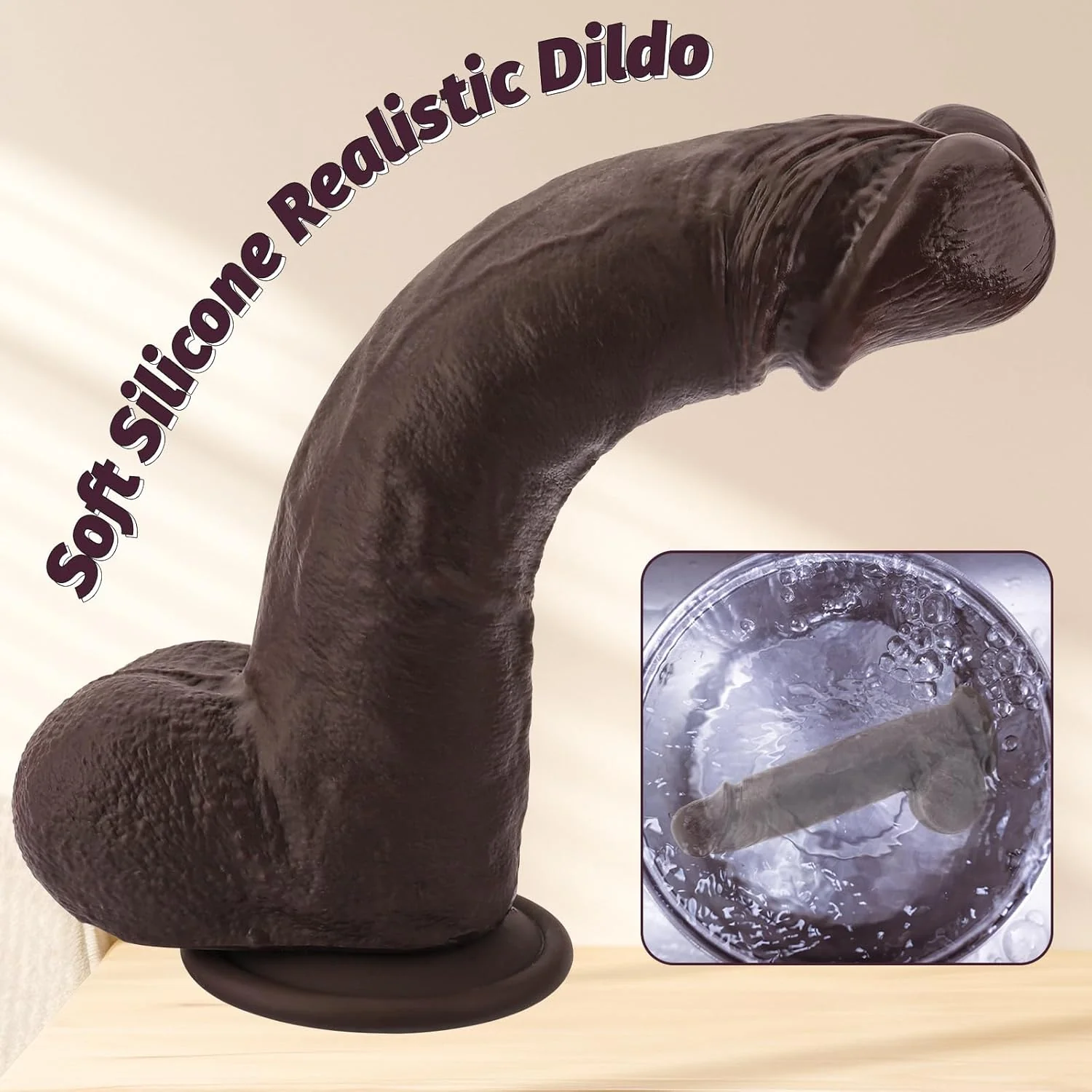 DualCore 9.8” Squirting Foreskin Dildo Dual Layer Suction - Image 7