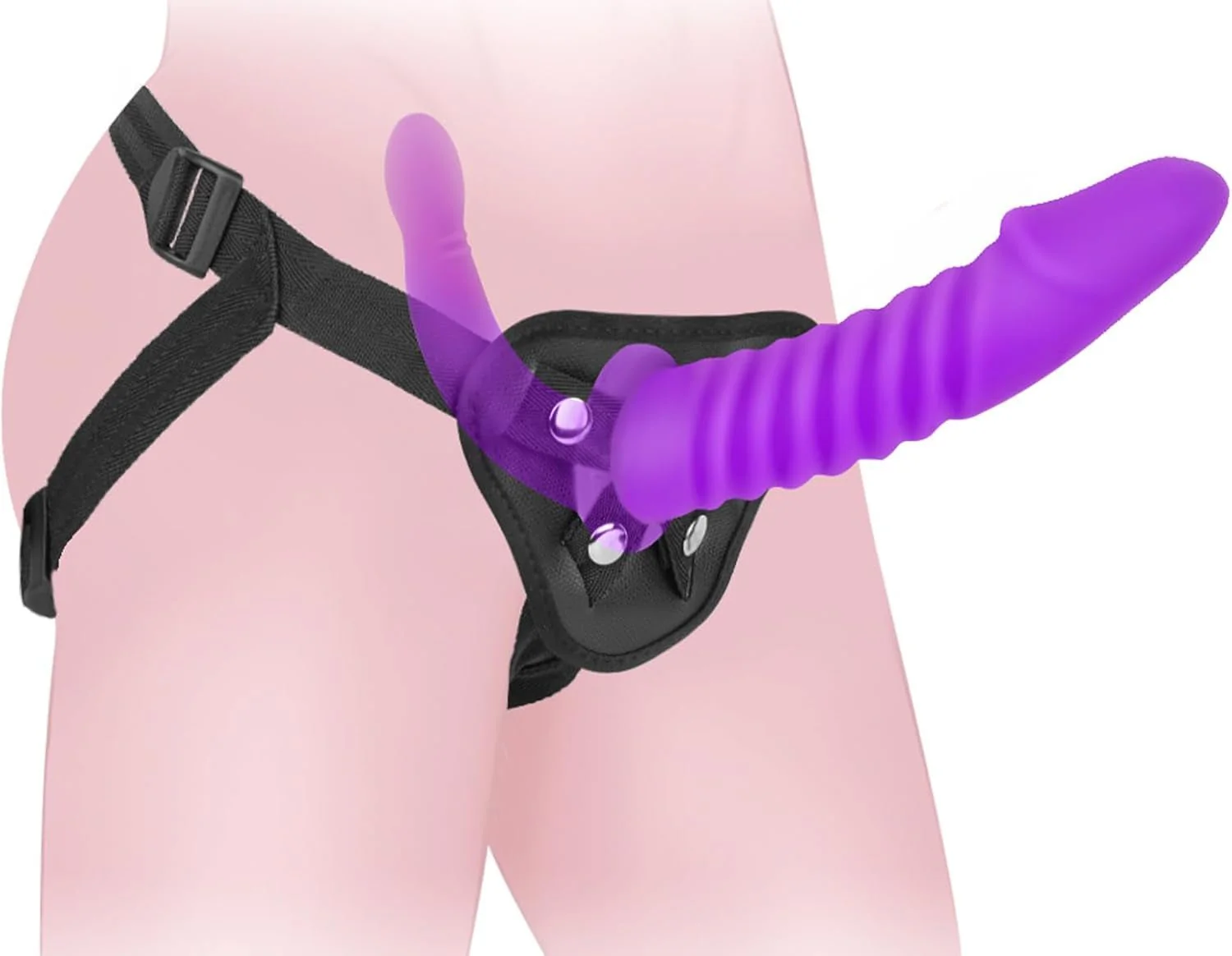 TwinCore Double Ended Strap-On Dildo Harness - Image 7