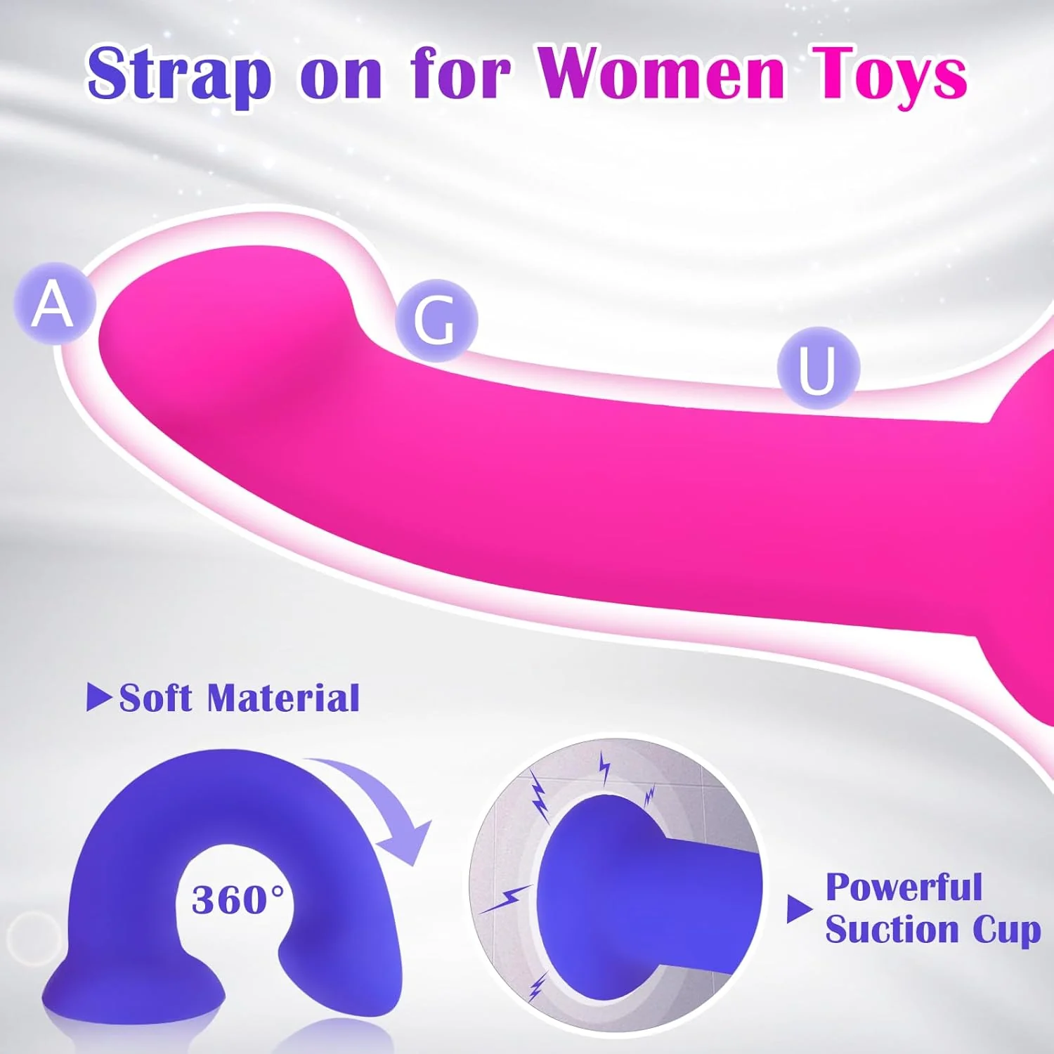 TriFit Adjustable Strap-On Harness with 3 Dildos - Image 2
