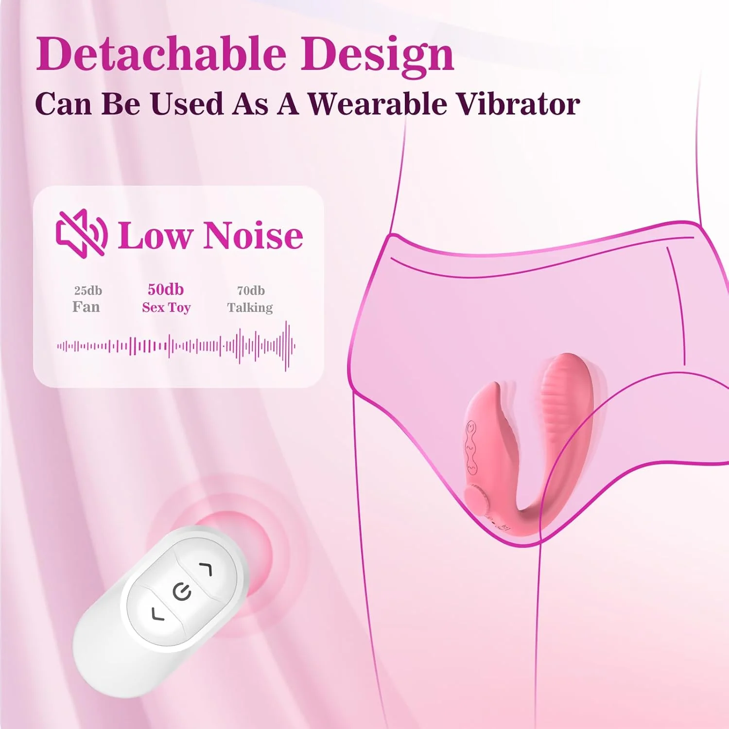 TriSync Strapless Strap On Vibrator Remote 3 Motor - Image 3
