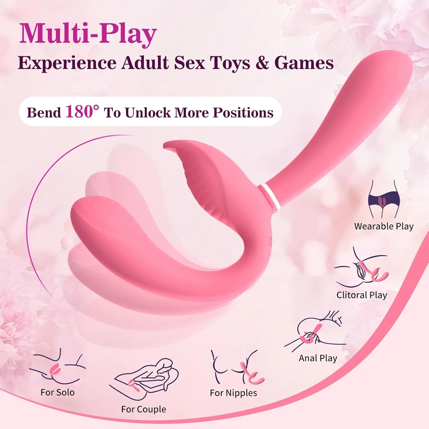 TriSync Strapless Strap On Vibrator Remote 3 Motor - Image 4