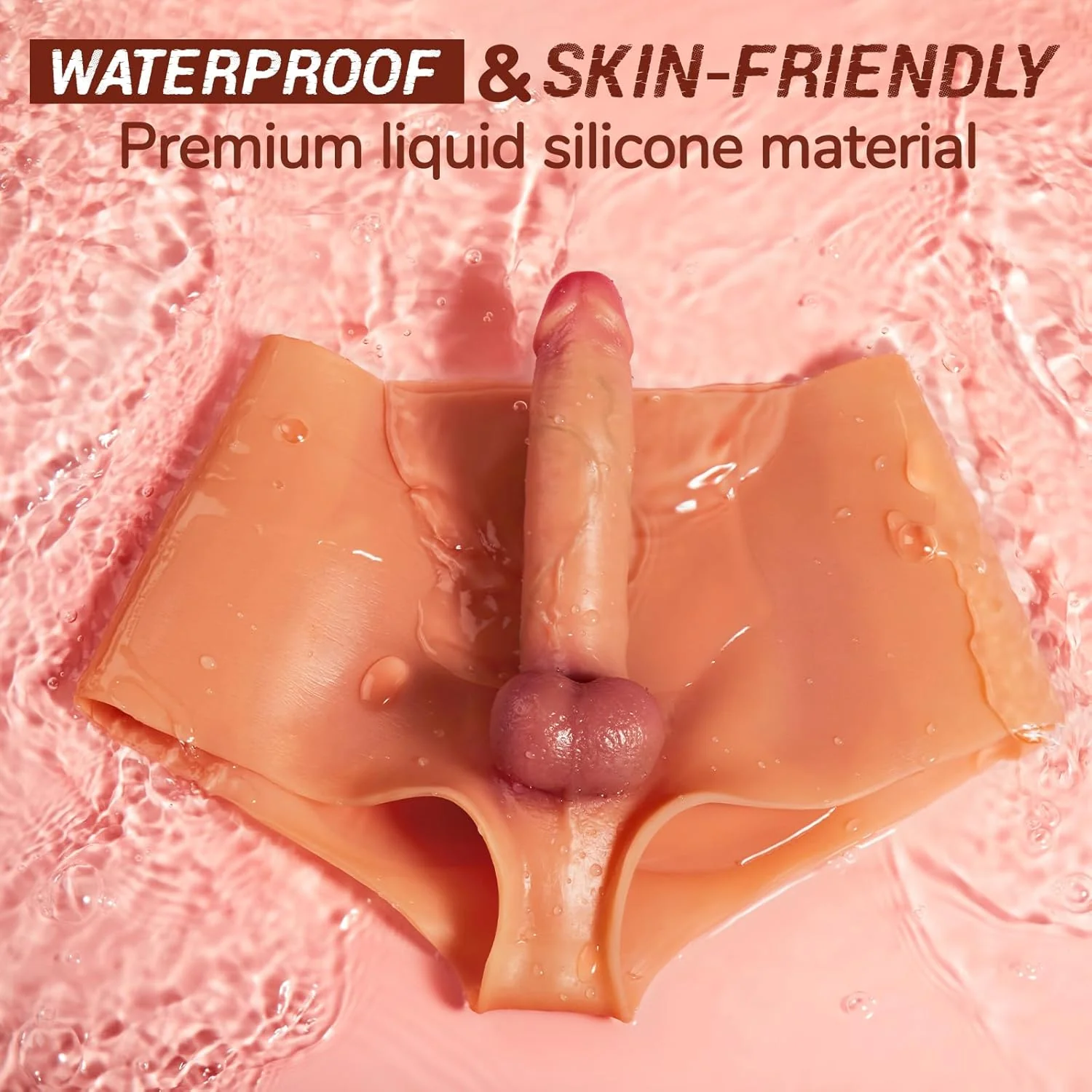 VeloxFit 7.3 Inch Strapless Silicone Panty Dildo - Image 5