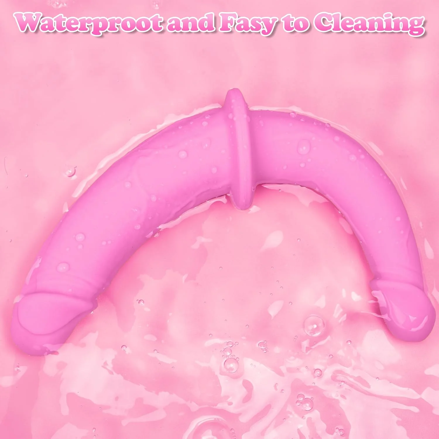 Velora Double Ended Strap-On Dildo Pink - Image 5