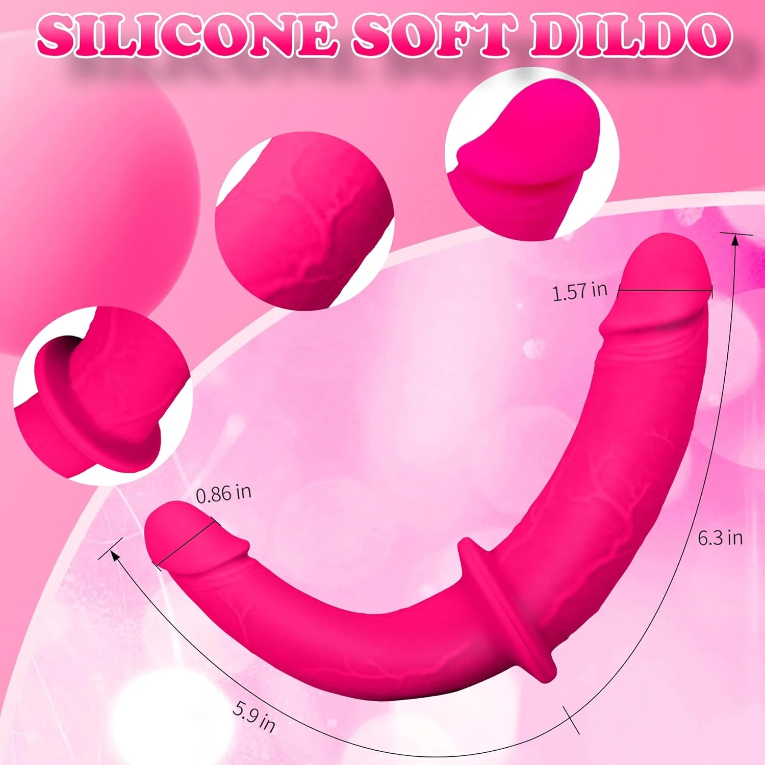 DualEdge Double Ended Strap-On Dildo Set Silicone - Image 3