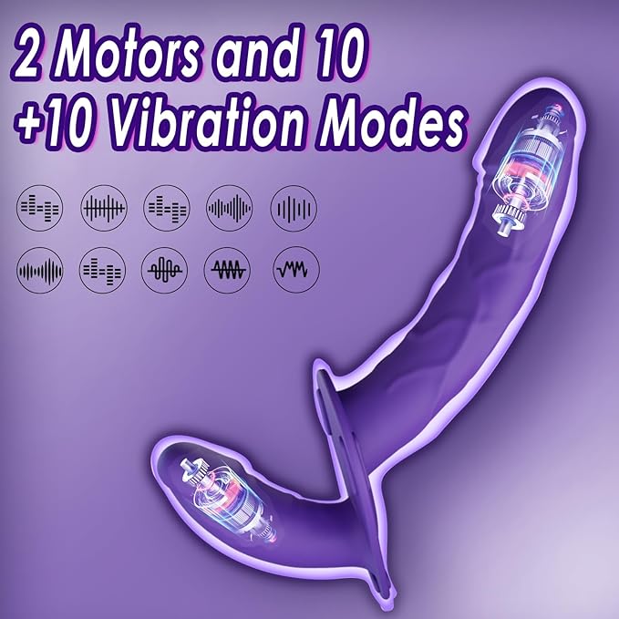 TwinnedTouch Remote Control Double Ended Dildo Vibrator - Image 4
