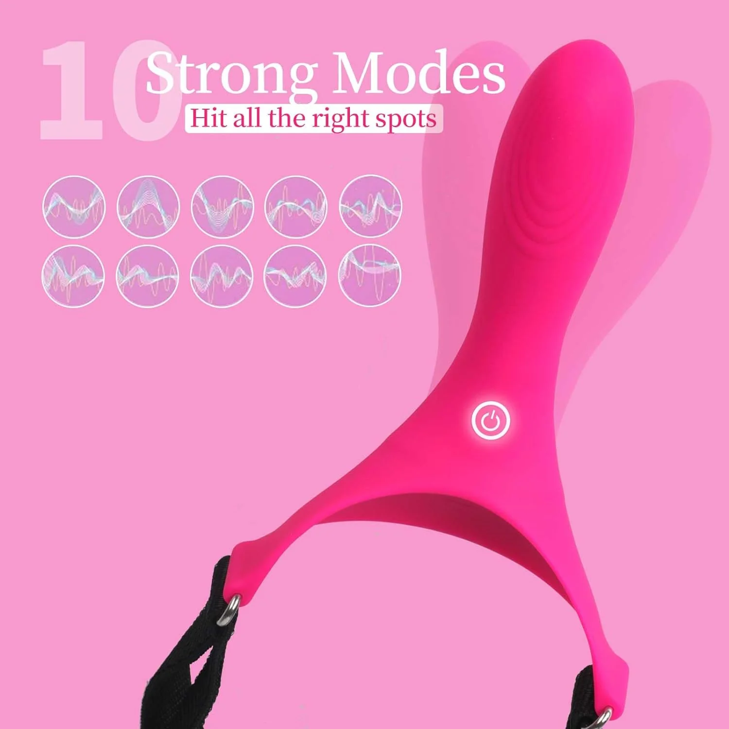 MaskedEuphoria Strap-On Vibrating Dildo - Image 4