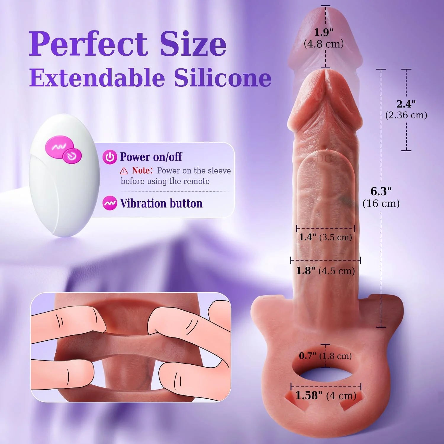 HarnessCore Strap-On Penis Sleeve App Control Vibrator - Image 6