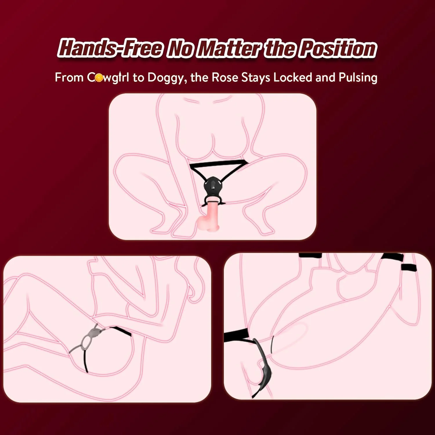 SilentBloom Wearable Clit Vibrator App Remote Quiet Waterproof - Image 3