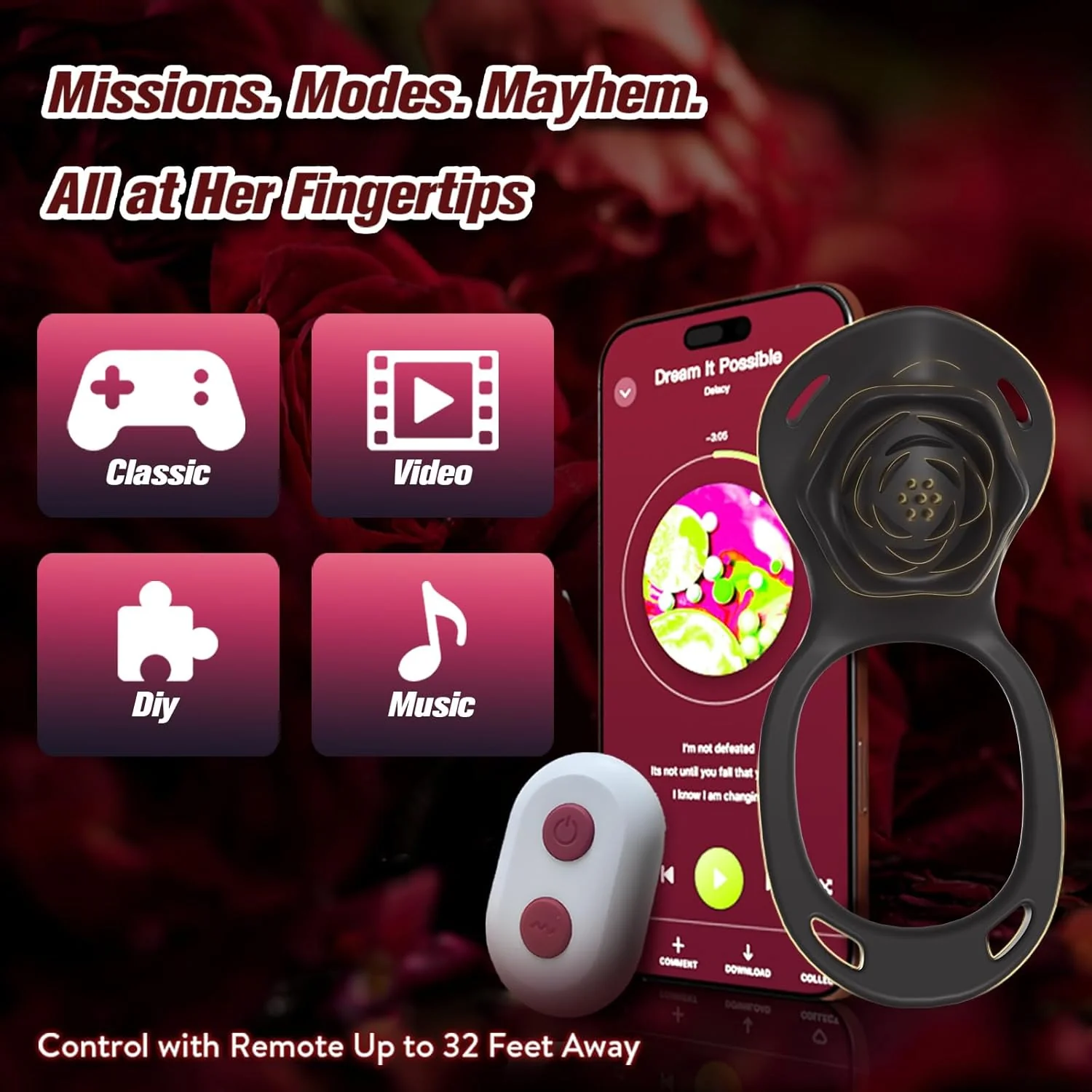 SilentBloom Wearable Clit Vibrator App Remote Quiet Waterproof - Image 6