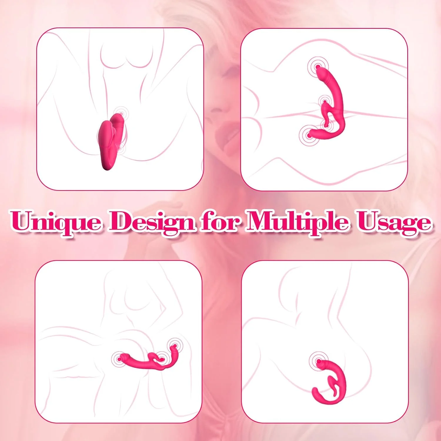 TriFusion Strapless Strap On Triple Motor Vibrator - Image 5
