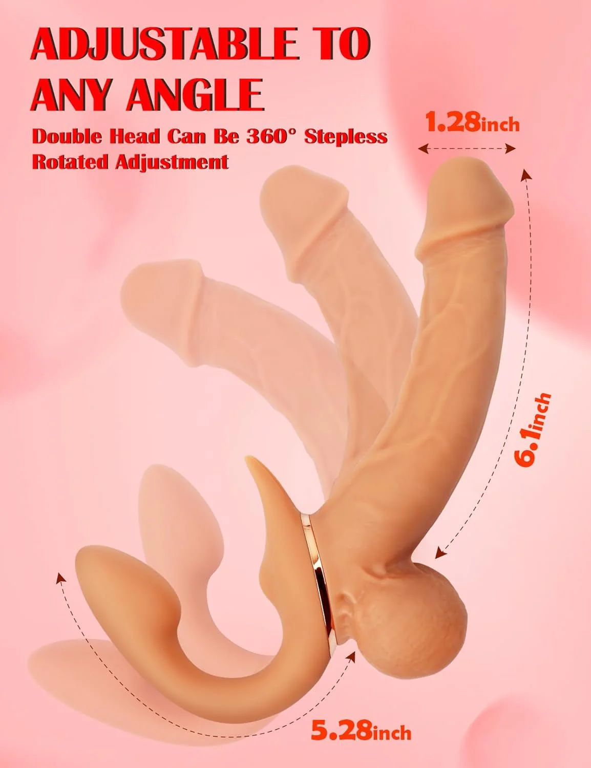 EchoFlex Rotating Strapless Strap On Vibrator - Image 4