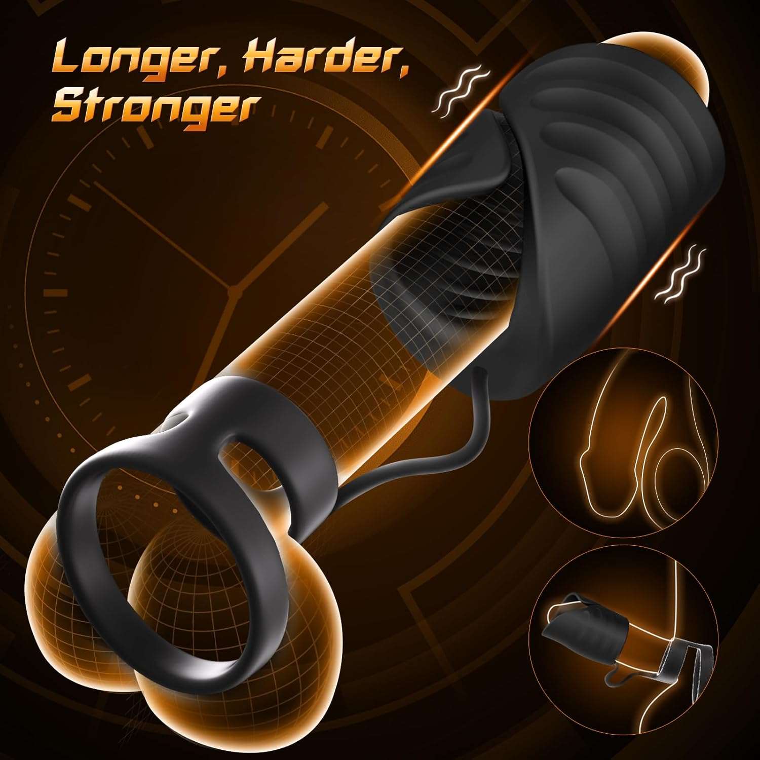 SensationLink Erection Strengthening Male Masturbator Ring - Image 4