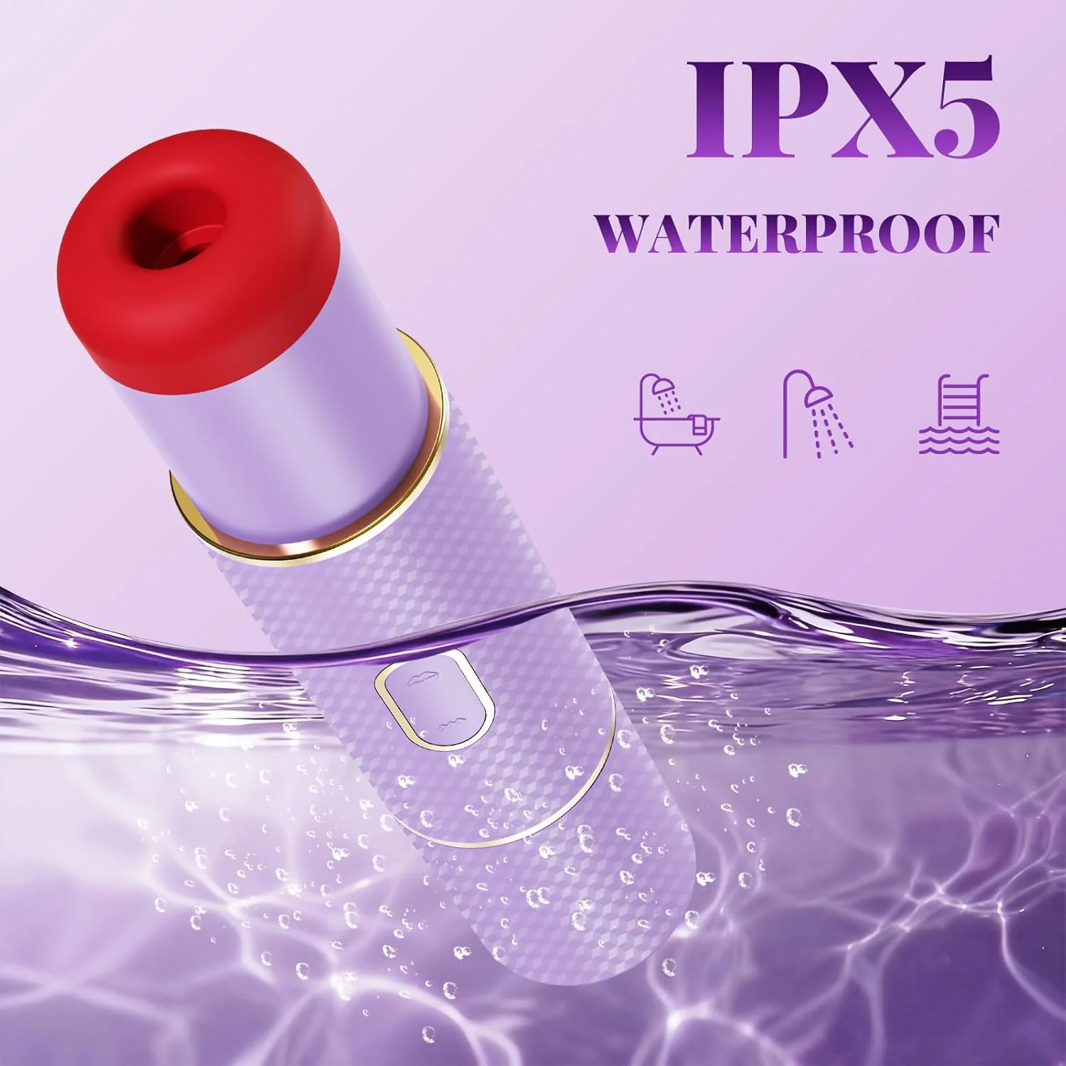 LuxeLip Lipstick Clit Sucker Bullet Vibrator 2-in-1 - Image 7