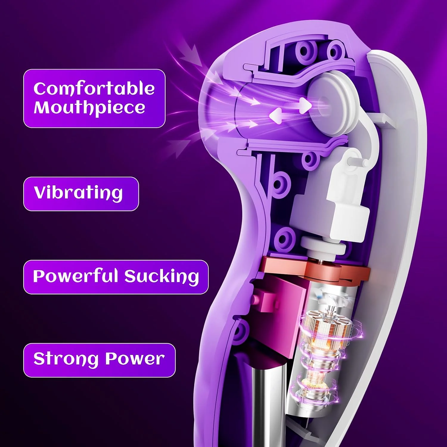 VelnariX Clit Sucker Wand 7 Modes Quiet Waterproof - Image 8
