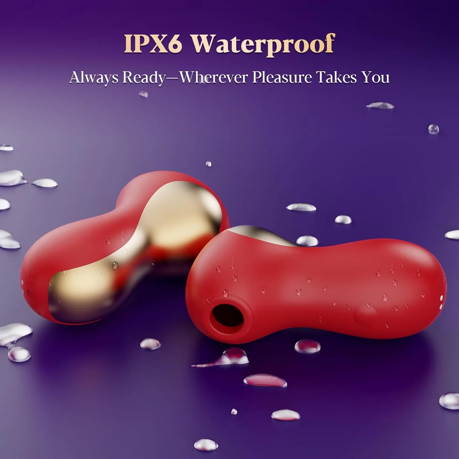 PureSuction Clit Sucker Rose Vibrator 7 Modes Waterproof - Image 7
