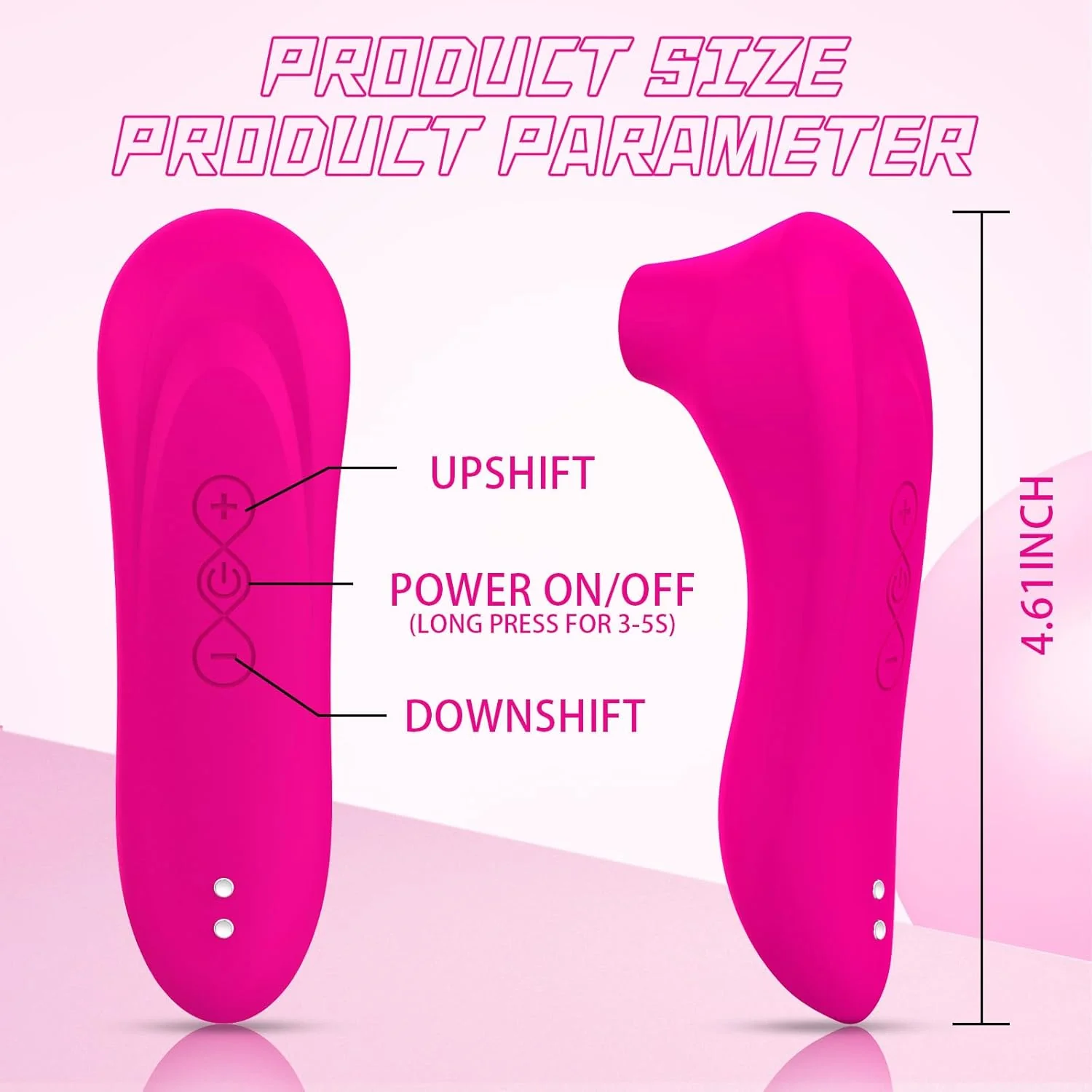 RoselleVibe Rose Vibrator Wand 10 Modes Waterproof Quiet - Image 4