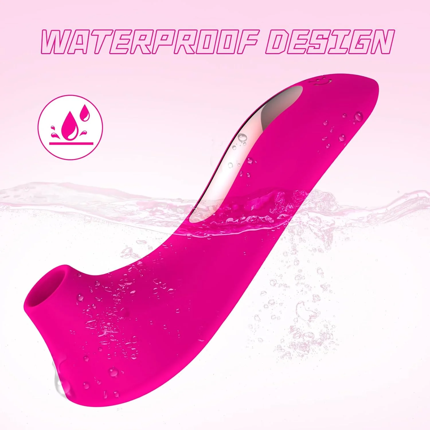 RoselleVibe Rose Vibrator Wand 10 Modes Waterproof Quiet - Image 6