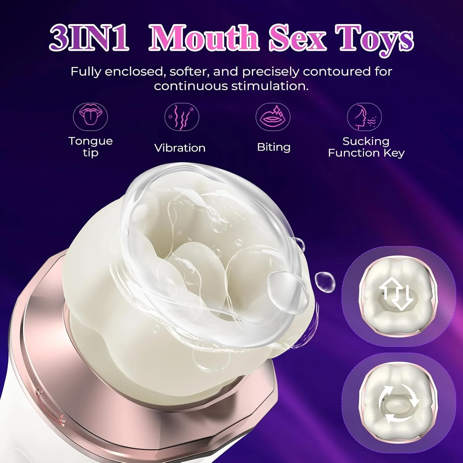 BloomPulse App Control Rose Clit Sucker Vibrator 3-in-1 - Image 2