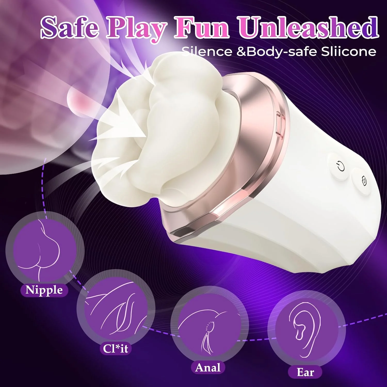 BloomPulse App Control Rose Clit Sucker Vibrator 3-in-1 - Image 3