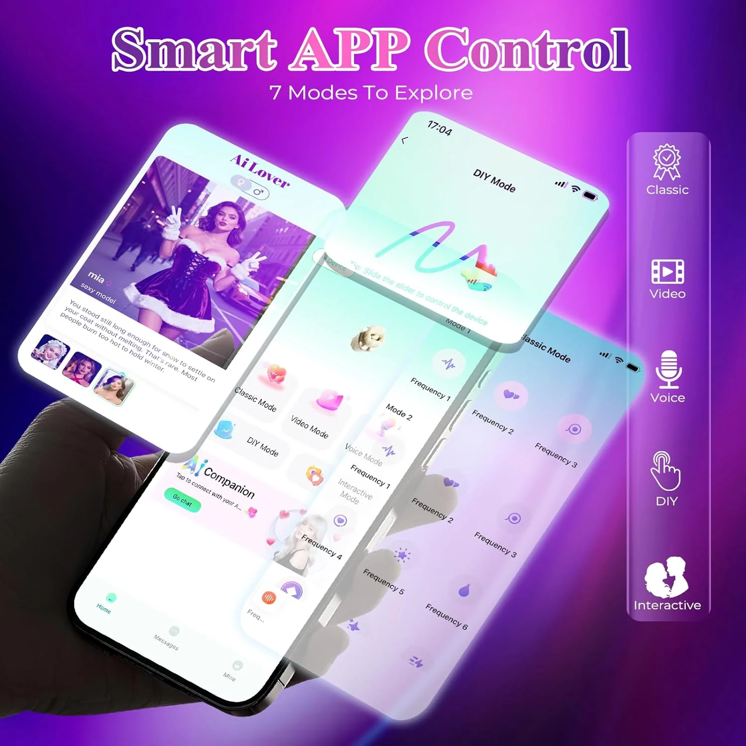BloomPulse App Control Rose Clit Sucker Vibrator 3-in-1 - Image 5