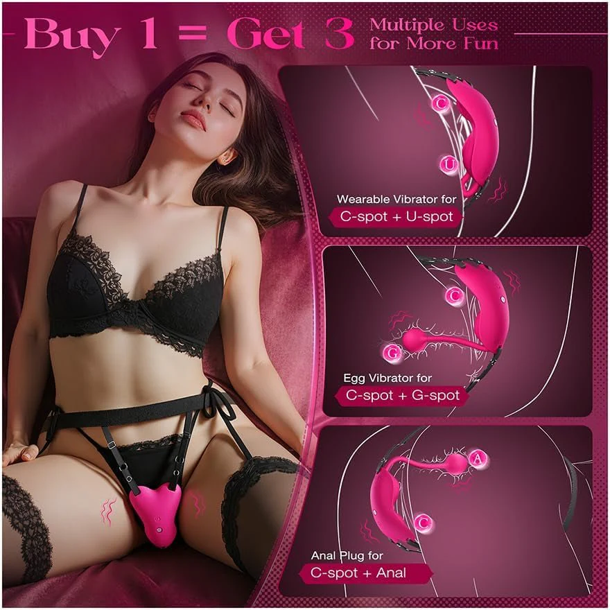 RoseSync Rose Wearable Panty Vibrator APP 10 Modes - Image 2