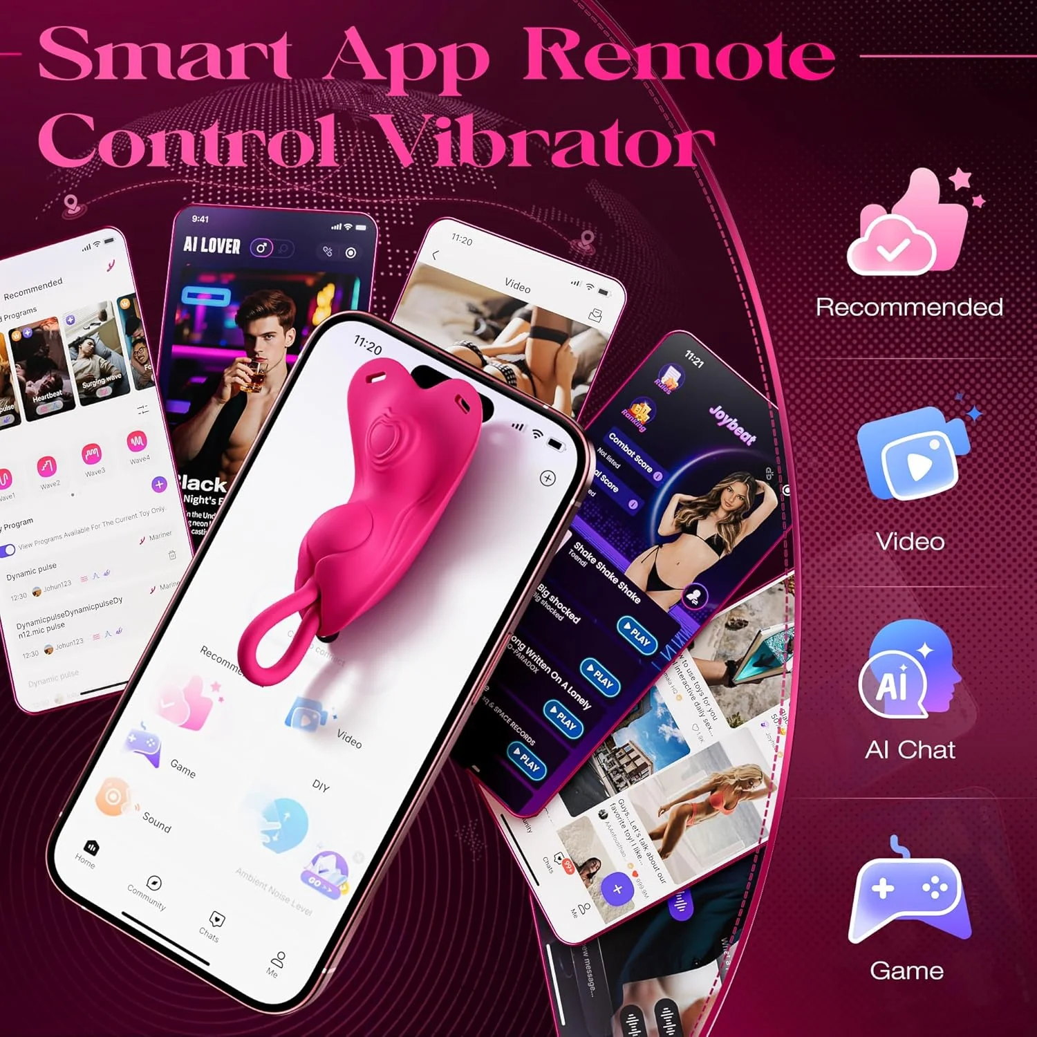RoseSync Rose Wearable Panty Vibrator APP 10 Modes - Image 3