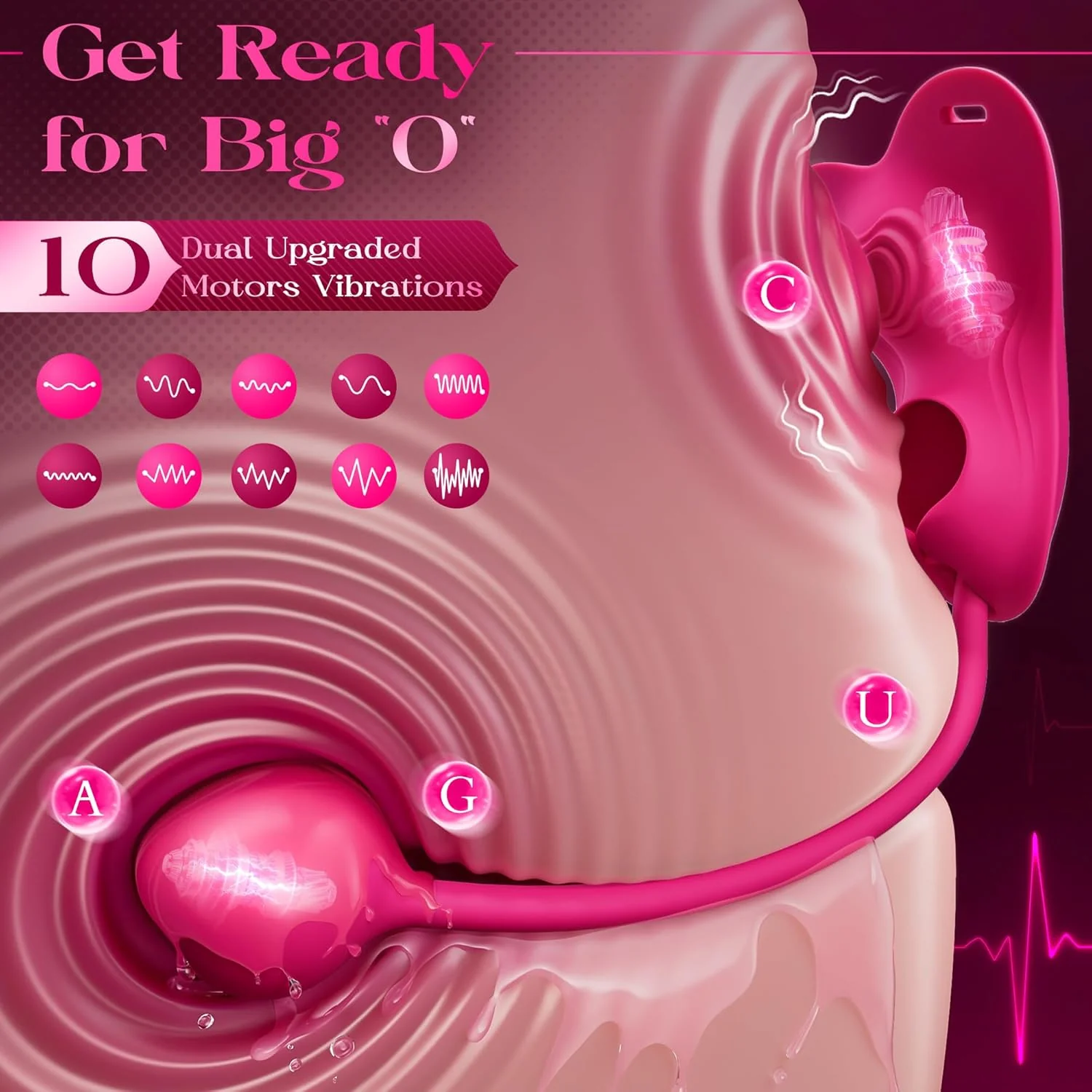 RoseSync Rose Wearable Panty Vibrator APP 10 Modes - Image 4