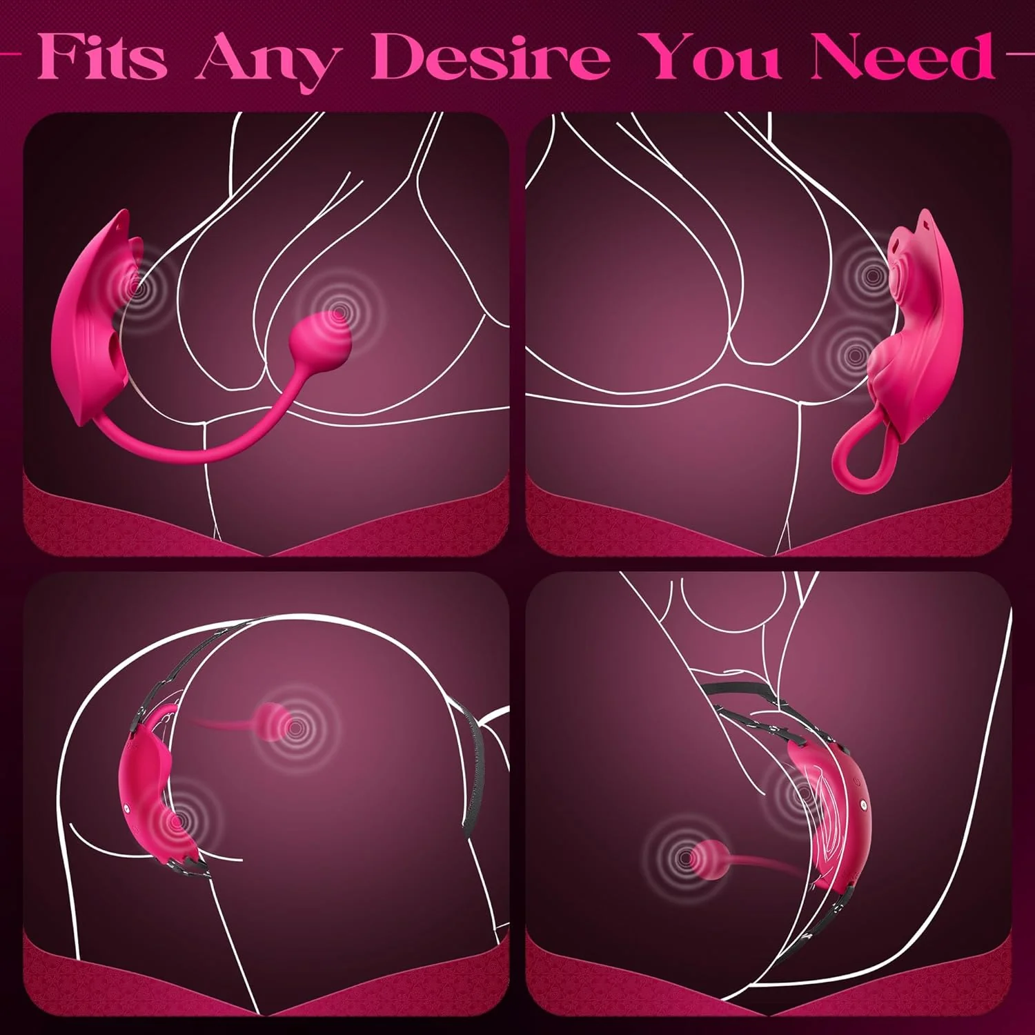 RoseSync Rose Wearable Panty Vibrator APP 10 Modes - Image 7