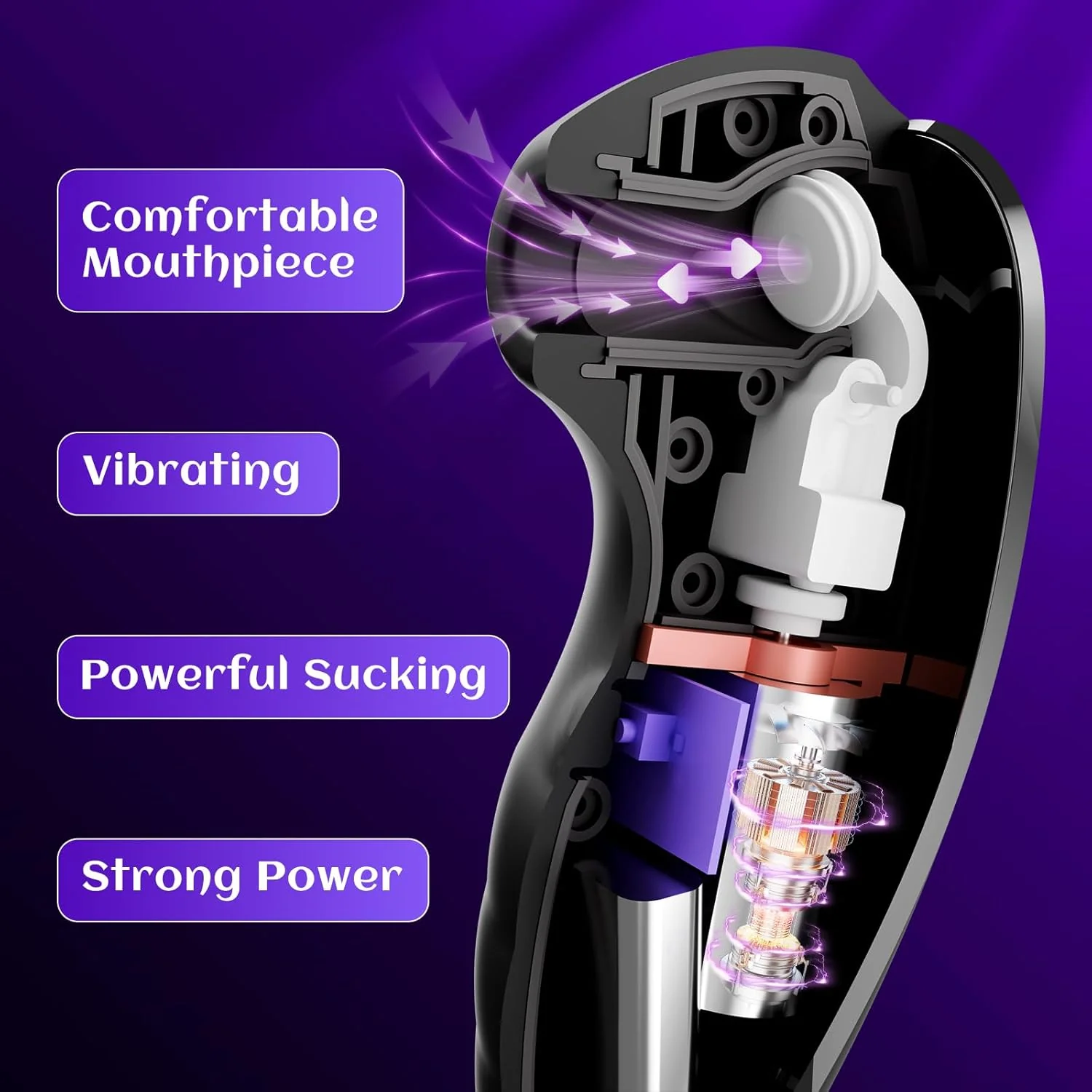 NytheraX Clit Sucker Wand 7 Modes Quiet Waterproof - Image 7