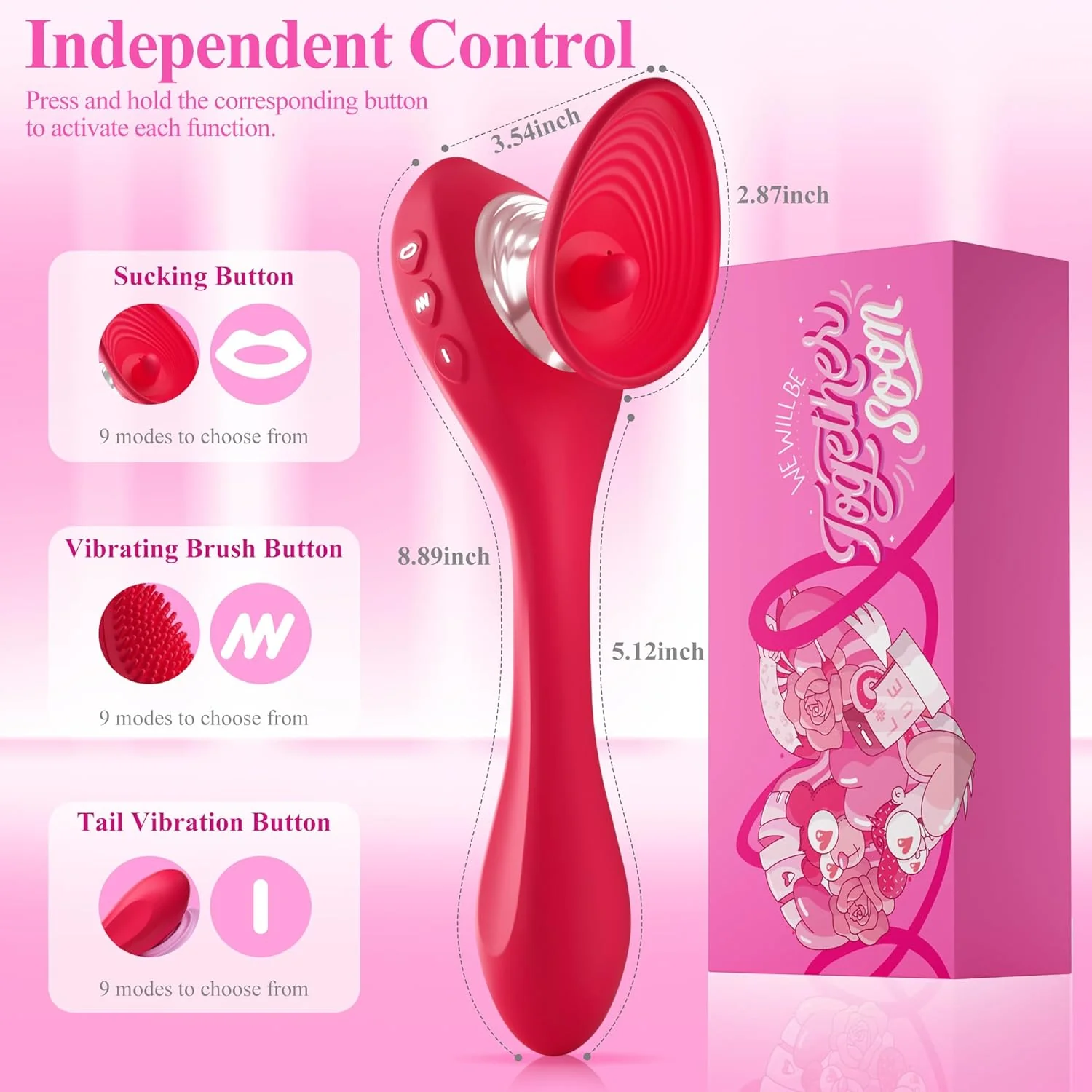 FlexSync App Control Clit Sucker G-Spot Vibrator 3-in-1 - Image 4