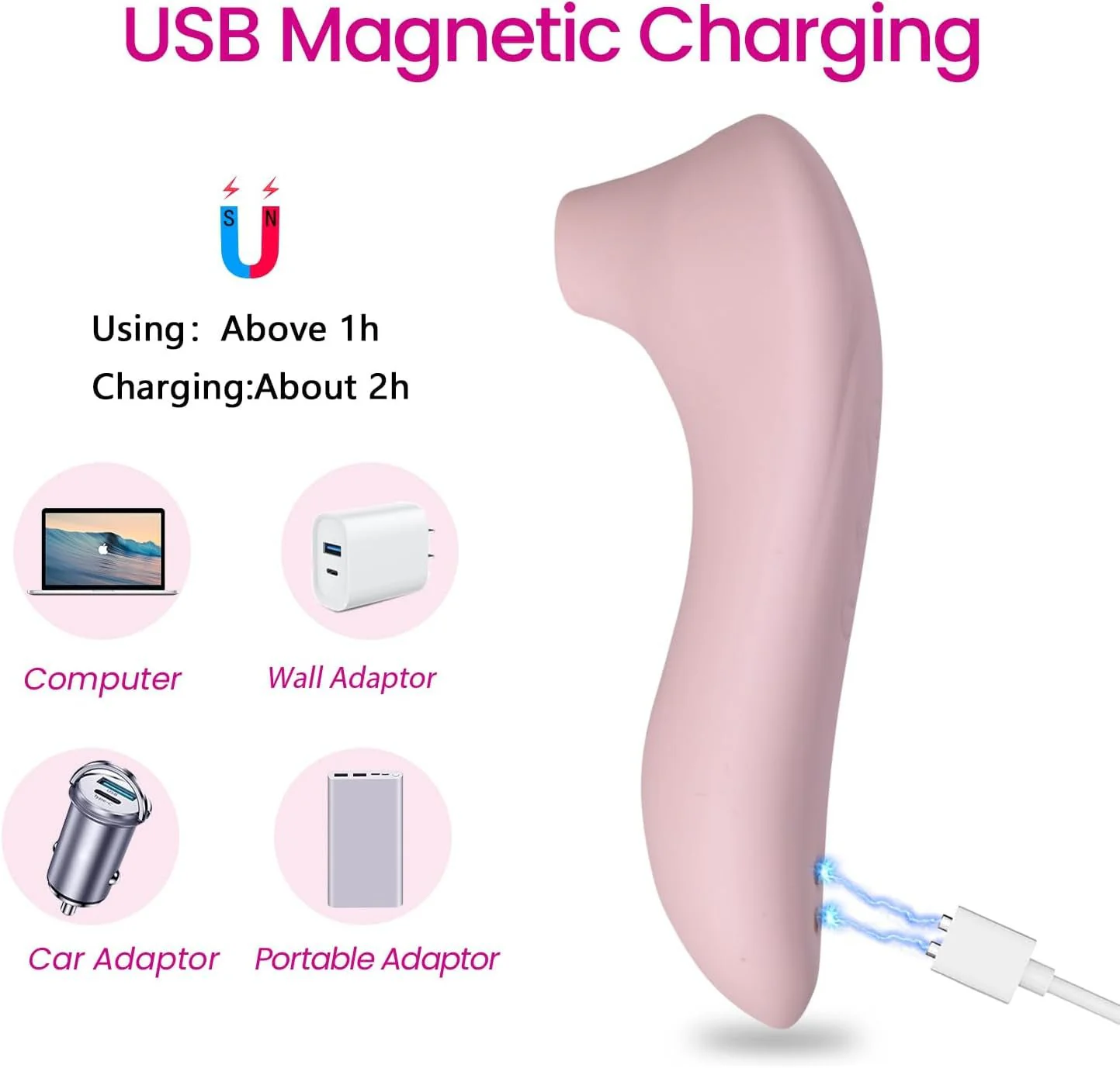 SilqueSuction Wand Clitoral Sucker Waterproof Quiet - Image 5