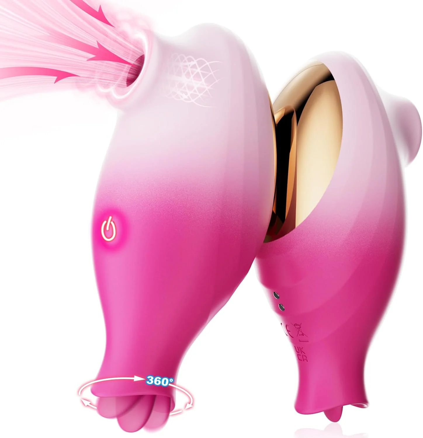 MeridelleX Dual Clit Sucker Wand App Control 10 Modes Quiet