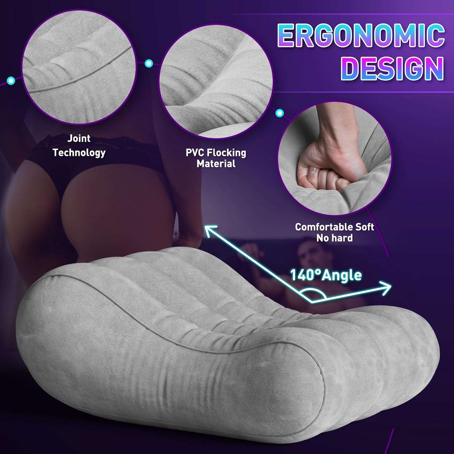 SuperL Inflatable Sex Position Lounge Chair - Image 4