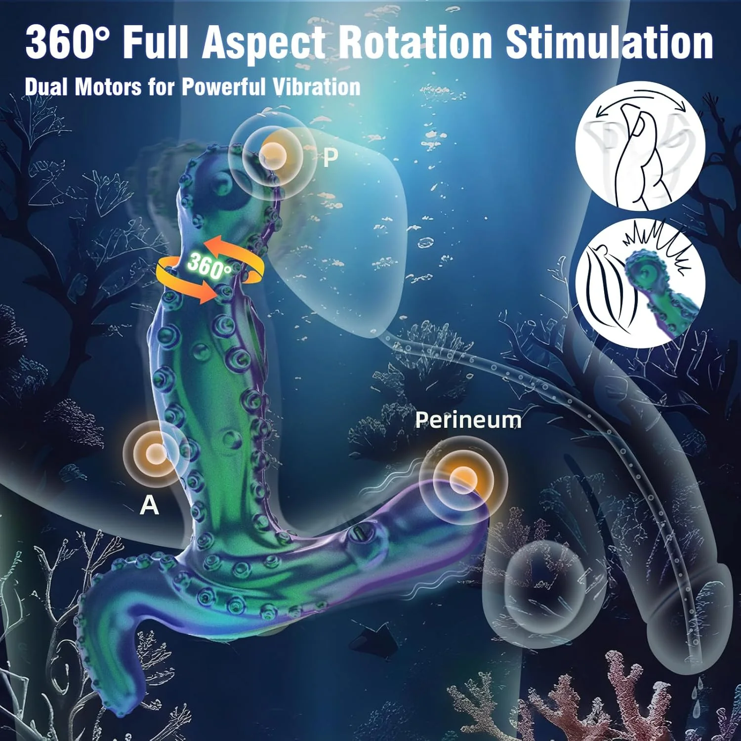 SwayThrob Kinky 360° Rotating Prostate Massager Anal Plug - Image 2