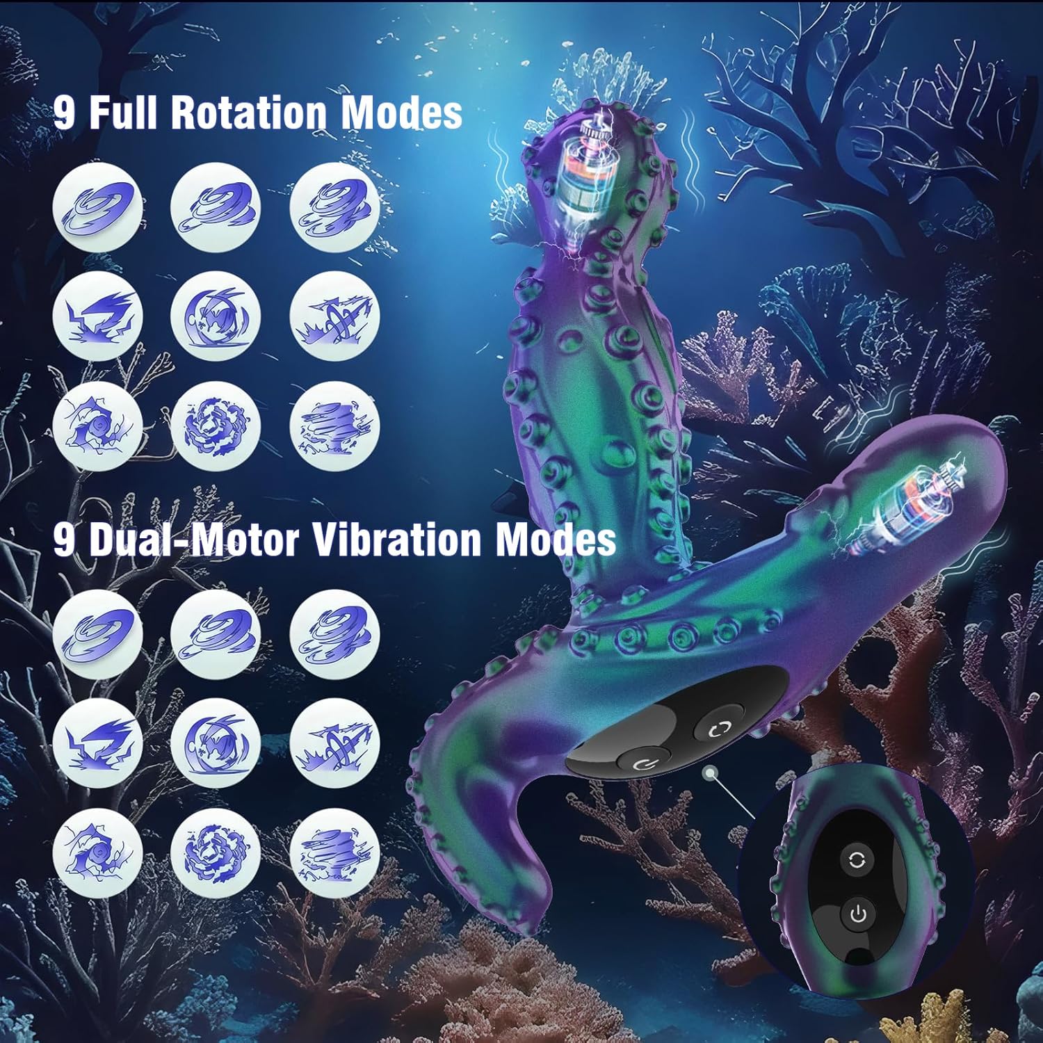 SwayThrob Kinky 360° Rotating Prostate Massager Anal Plug - Image 3