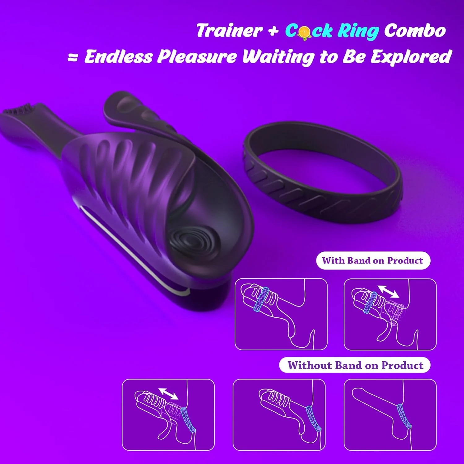 FlexTap Hands-Free Male Stroker 3 Motor Tap Trainer - Image 4