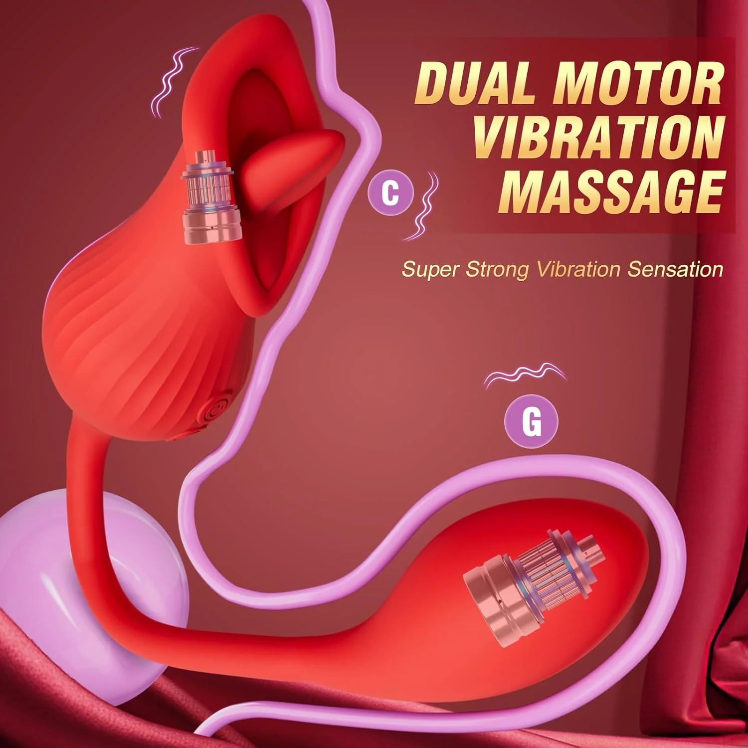 TeaseDrop Tongue Licking Egg Vibrator - Image 5