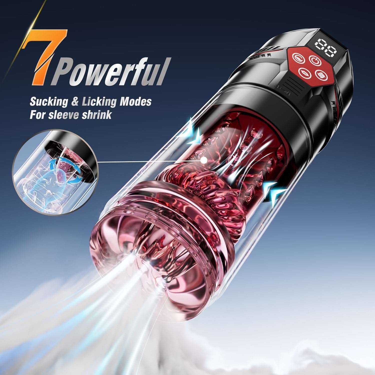 TeaseGrip 6-in1 Male Masturbator Penis Pump - Image 5