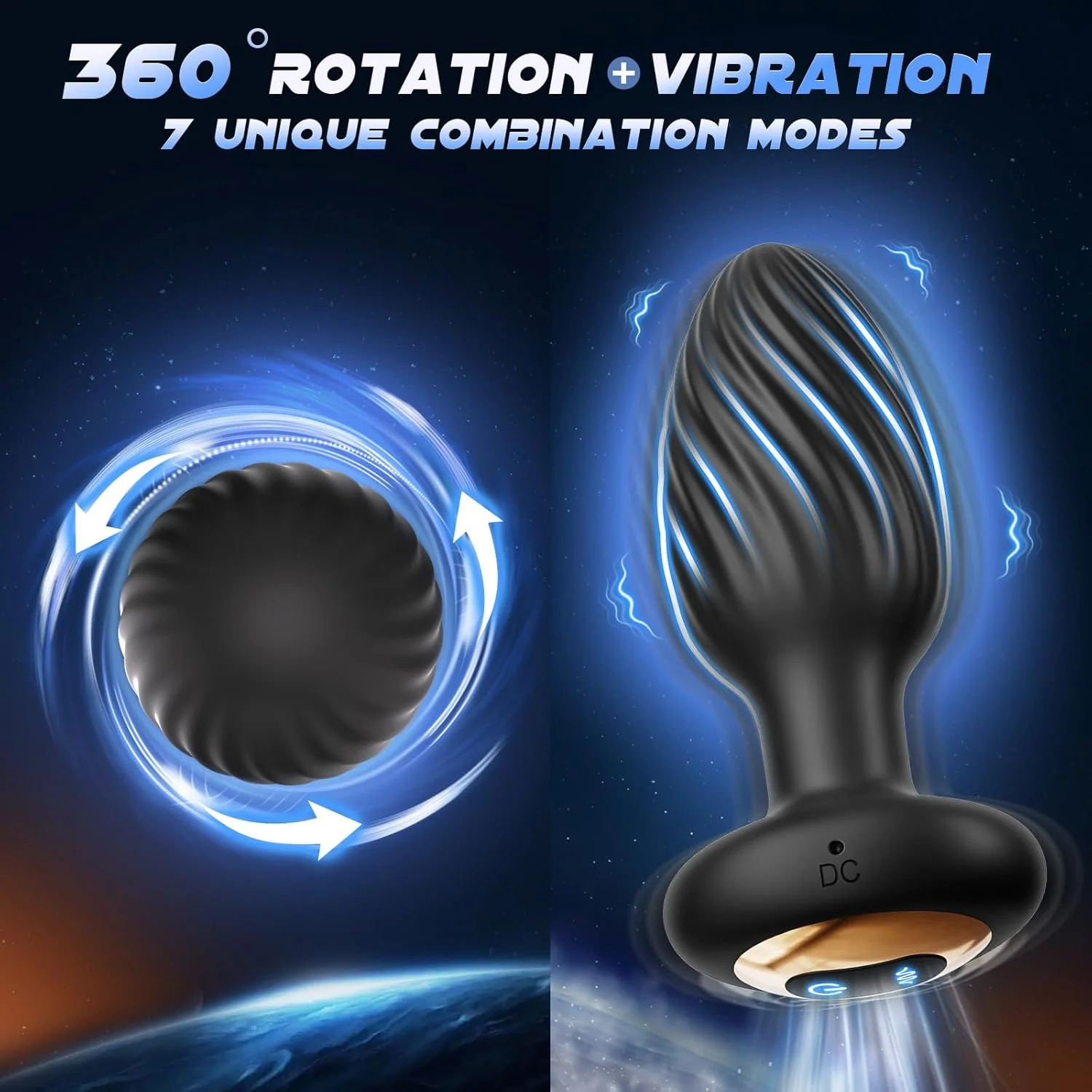 TemptTease 360° Rotation Swirl Anal Plug - Image 3