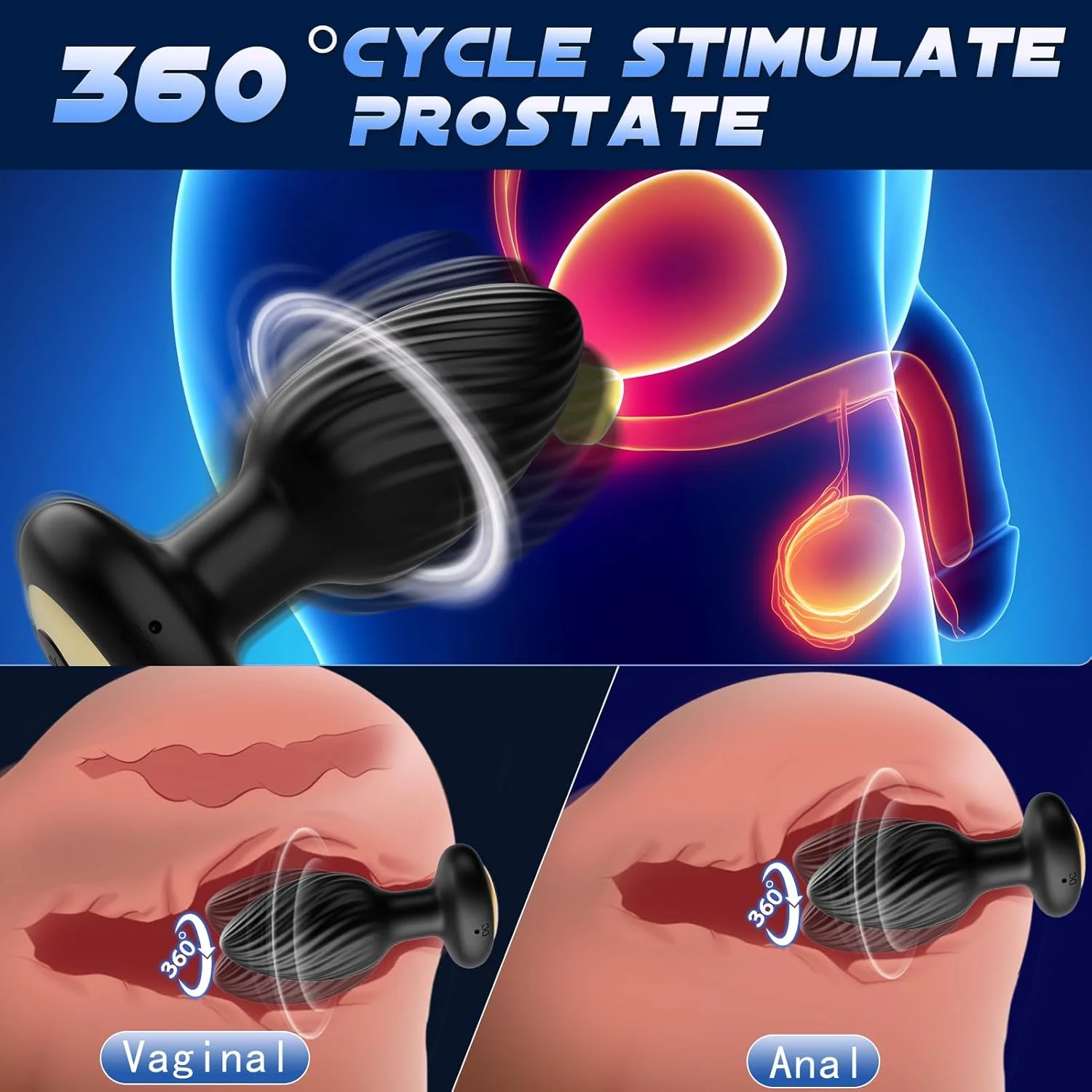 TemptTease 360° Rotation Swirl Anal Plug - Image 5