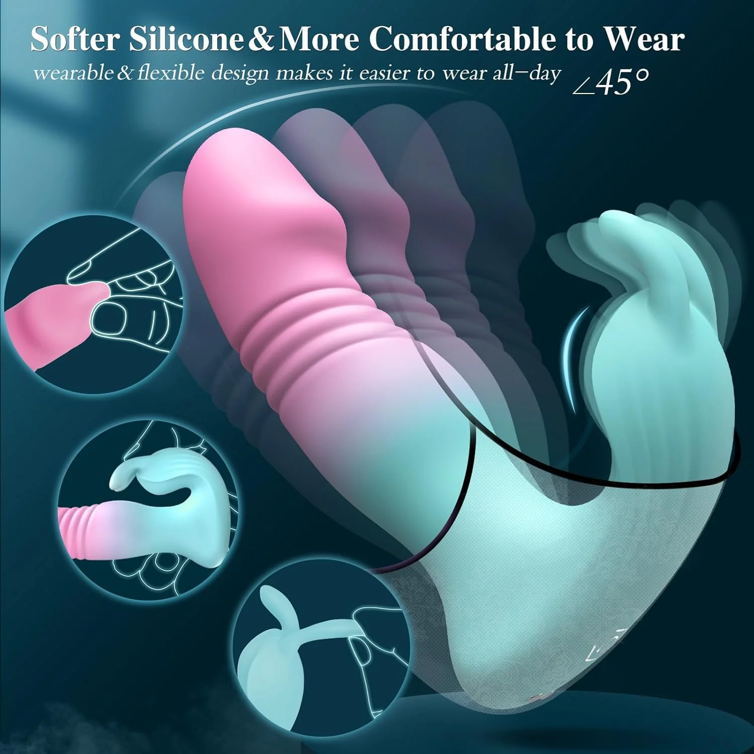 TemptThrust Wearable Dildo Vibrator - Image 3